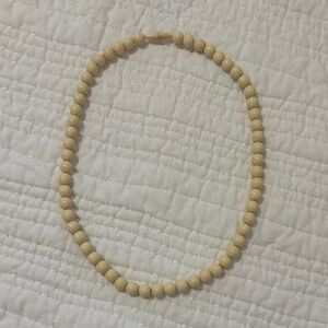 Vintage Cream Bead Necklace